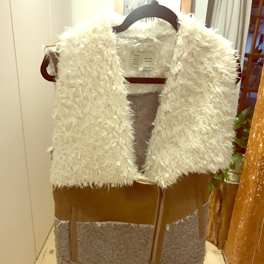 Saturday Sunday multi color / texture Winter Vest